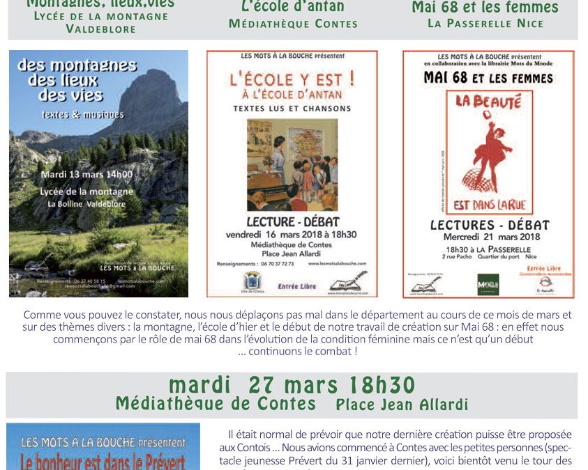 Lettre Express – Mars 2018