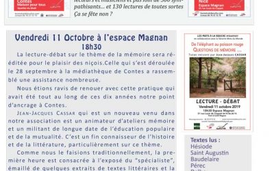 Lettre Express – Octobre 2019