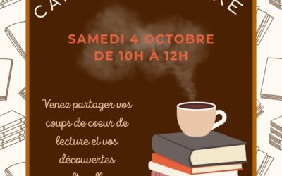 Café littéraire – 4 octobre 2025