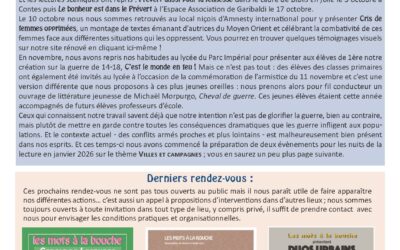 Lettre 68 – Novembre 2025
