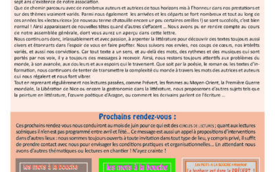 Lettre 69 – mars 2026