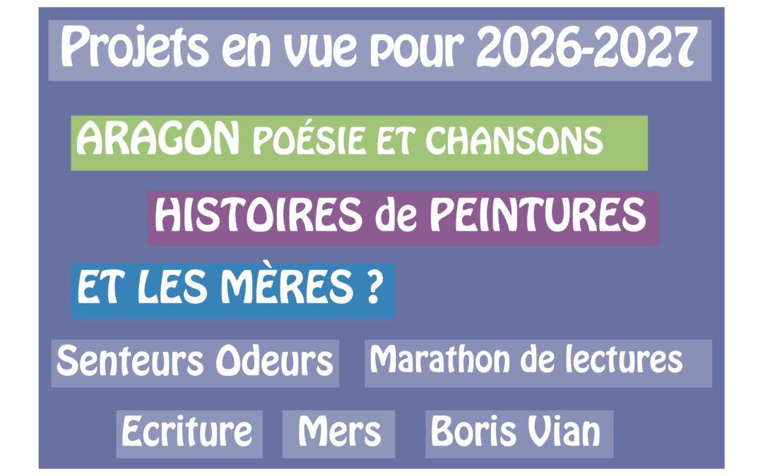 Nos projets… nos perspectives …